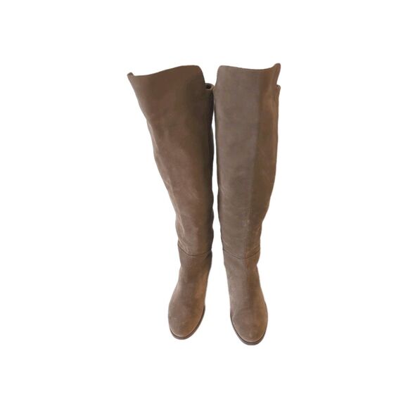 Sole Society Calypso Riding Boots, Women's Size 8, Brown Suede Leather - Picture 2 of 8